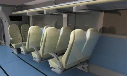 Coach passenger separation blinds