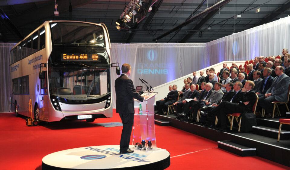 Colin Robertson in 2014 (launching new Enviro400)
