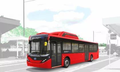 Enviro200EV Red Bus (1)